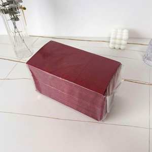 Couteau et fourchette pliables jetables pour les fêtes, emballés, sans poussière, papier de table coloré, personnalisation - Product Image 4