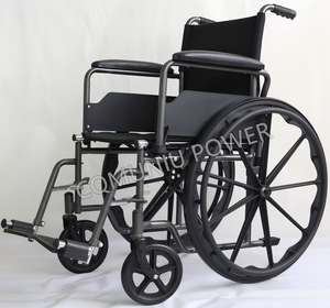 Sedia a Rotelle Manuale Pieghevole Leggera in Acciaio, Confortevole e Economica per Disabili - Product Image 2
