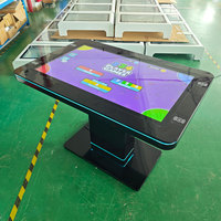 Meja Kopi Pintar Android 43 Inci dengan Layar Sentuh dan Tablet Game