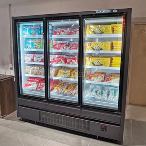 Refrigerador Comercial Vertical con Puerta de Vidrio, Congelador Multideck Enchufable, Congelador Vertical DDB para Supermercado - Product Image 2