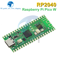 Placa RP2040 Raspberry Pi Pico W con WiFi 2.4G, Microcomputadoras ARM de Doble Núcleo y 264KB, Procesador Cortex-M0 de Alto Rendimiento