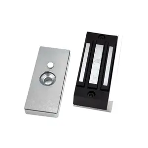 60Kg Security Metalen Deur Magneet Opbouw Led Enkele Deur 12V Elektrische Magnetische Elektromagnetische Lock