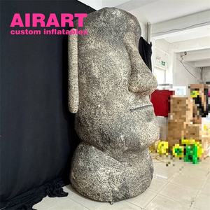 Modèle <span class=keywords><strong>de</strong></span> personnage gonflable géant à texture <span class=keywords><strong>de</strong></span> pierre pour l'affichage d'événements muséaux, statues <span class=keywords><strong>de</strong></span> tête d'île <span class=keywords><strong>de</strong></span> Pâques Moaï - Product Image 5
