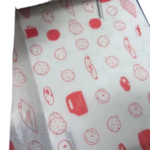 Tùy chỉnh in <span class=keywords><strong>logo</strong></span> quà tặng gói Hamburg bánh sandwich dầu hấp thụ giấy <span class=keywords><strong>Tissue</strong></span> PE tráng bao bì thực phẩm giấy gói - Product Image 1