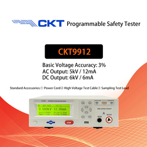 Chuangkai CKT9912 Probador de Tensión de Resistencia a CA con Control de Programa 0.5kV~5kV, Corriente de Fuga 12mA, Funciones de Prueba de CC 0-6kV 6mA - Product Image 4
