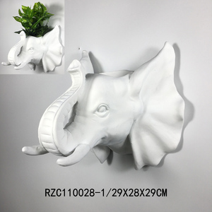Ippopotamo rinoceronte testa di elefante vasi fioriera per interni esterni a parete decorazione in resina stile <span class=keywords><strong>angelo</strong></span> modello - Product Image 3