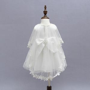 Abiti da Battesimo Natalizi per <span class=keywords><strong>Neonata</strong></span>, Vestiti da Cerimonia per Bambine, Abito <span class=keywords><strong>Bianco</strong></span> da Principessa in Chiffon per <span class=keywords><strong>Neonata</strong></span>, Set da 3 Pezzi - Product Image 5