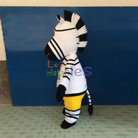 Costume de mascotte zèbre personnalisé en peluche, personnage de dessin animé, tenue de mascotte ambulante pour activités festives