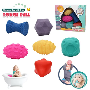 Juego de 6 Pelotas para Bebés, Desarrolla los Sentidos Táctiles del Bebé, Pelotas de Tacto Suave para Bebés, Pelotas de Masaje para Entrenamiento, Juguetes para Niños - Product Image 6
