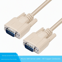 Kabel Modem Serial PVC Berlapis Nikel DB9M ke DB9M Buatan Pabrik Cina untuk Penggunaan Komputer