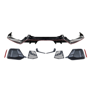 Bộ Khuếch Tán Phía Sau Cản Sau Xe Hơi Phong Cách Giao Diện Carbon 2020 Cho HONDA CIVIC Hatchback 2016-2022 - Product Image 2