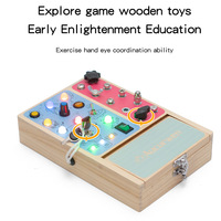 Tablero de Actividades Montessori de Madera con Luz LED para Educación Temprana 2026, Interruptor de Encendido/Apagado, Desmontaje y Montaje, Juguetes Educativos para Niños