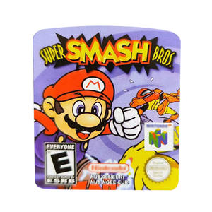Autocollants de cartouche de jeu vidéo super smash bros marlo 64 pour n64 Nintondo 64 - Product Image 6
