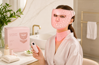 Masque LED de bien-être pour le visage et le cou SUNGLOR SGMSK4D, en silicone, fabrication OEM ODM, livraison directe d'usine