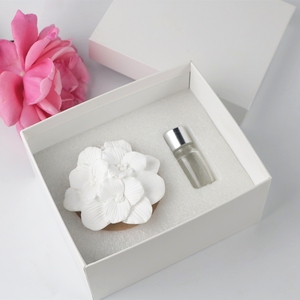 Ambientador de yeso aromático para decoración de cerámica perfumada en stock, difusor de aceite esencial con fragancia de flores de madera de porcelana para el hogar - Product Image 3