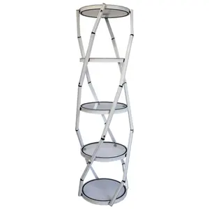 Table d'exposition portable en spirale pour salon professionnel - Product Image 1