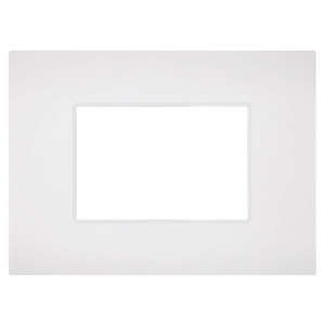 Placa de interruptor de 3 vías blanca compatible con Vimar Arke - Product Image 1