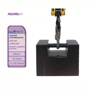 Pesos de masa de acero rectangulares duraderos de 500kg para contrapesos de grúa - Product Image 2