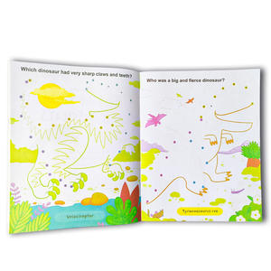 Livre d'autocollants personnalisé imprimé en usine en gros livre d'apprentissage amusant pour enfants cadeau dinosaure autocollants livres activité éducative - Product Image 5