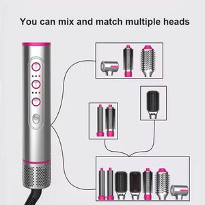 7 En 1 Hot Air Styler Negativo Iónico BLDC motor Multi Hair Styler infrarrojo Secador de pelo Cepillo con rizador de aire automático - Product Image 5