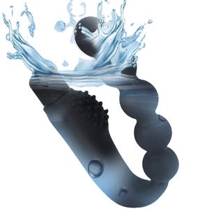 Alat pijat Dildo getar 10 frekuensi, kustomisasi 6 ekstensi frekuensi steker Anal, perawatan prostat - Product Image 1