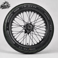 Nouveau kit de roues Supermoto Surron Light Bee X LBX 17 pouces, jantes chromées argentées avec pneus routiers 70/90-17 90/80-17, vélo électrique