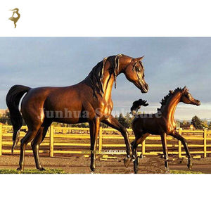 Jardín al aire libre tamaño real al por mayor bronce caballo árabe estatua escultura para la <span class=keywords><strong>venta</strong></span> - Product Image 6