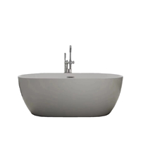 Baignoire design moderne d'hôtel Baignoire autoportante Baignoire de salle de bain à surface solide