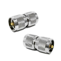 Pasokan pabrik UHF PL259 PL-259 Male ke UHF walkie talkie radio CB antena RF Coax adaptor koaksial konektor konverter