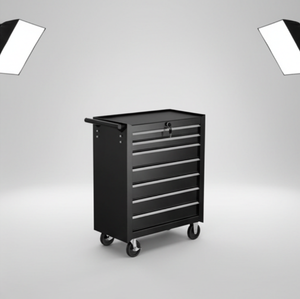Boîte à outils professionnelle pour mécanicien, armoire de rangement en métal, chariot à outils avec tiroir - Product Image 6