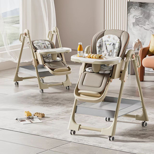 Chaise haute pour bébé, siège <span class=keywords><strong>d</strong></span>'<span class=keywords><strong>appoint</strong></span> pour la salle à manger, chaises hautes et balançoires réglables 2 en 1 pour bébé - Product Image 3