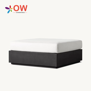 أريكة حديقة من الألومنيوم مستطيلة للترفيه ، أريكة حديقة حديثة ، مجموعة Canape Muebles المعاصرة - Product Image 5