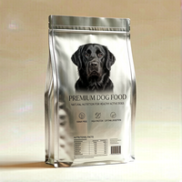 Sac d'emballage alimentaire personnalisé pour animaux de compagnie (chiens et chats) de 500g, 1kg, 2kg, 5kg, avec fermeture éclair et scellage sur huit côtés