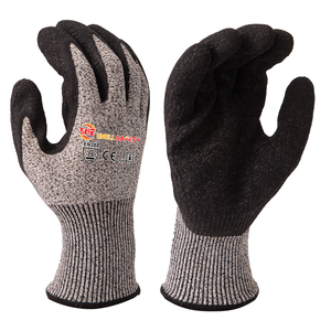 Snellsafety Cắt B Crinkle <span class=keywords><strong>Latex</strong></span> Cắt Găng Tay Chịu Mài Mòn Hppe Cấp <span class=keywords><strong>2</strong></span> Giá Rẻ Cao Su Cọ Lớp Phủ Chống-Cắt An Toàn Mạnh Mẽ Grip Làm Việc Găng Tay - Product Image 1