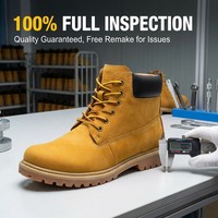 Bottes Martin en cuir de vache véritable, fabriquées à la main, souples, imperméables, respirantes, tendance, pour hommes, pour la marche en hiver, la randonnée sur la neige