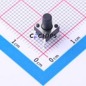 TSD001A08535A Tactile Switch Through hole Component (THT)-4P,6x6mm Switch Round Button 3.5N Through Hole 6mm - Product Image 1
