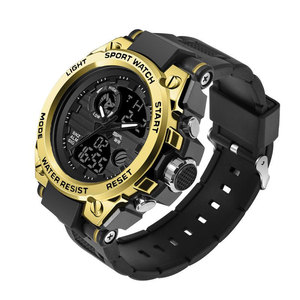 Reloj <span class=keywords><strong>Digital</strong></span> Preferido Para Hombre con Pantalla Doble Grande en Negro, Resistente al Agua, Formato 12/24 Horas y Luz Nocturna LED Para Exteriores - Product Image 6