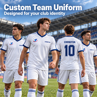 Maillot de football personnalisé uni couleur unie, sublimation intégrale, uniforme d'équipe de football, club OEM