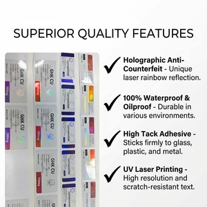 Custom Waterproof BOPP Vinyl Peptide Vial Stickers for 3ml/5ml/10ml/30ml Peptide Powder Glass Vials <strong>Pharmaceutical</strong> <strong>Packaging</strong> - Product Image 2