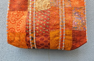 Sac fourre-tout matelassé en coton fait main 2026, grand sac de voyage en coton, sac à main de shopping, cadeaux pour elle pour femmes - Product Image 2