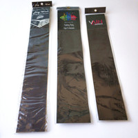 Vente chaude, emballage personnalisé unique pour extensions de cheveux en PVC, sac en plastique à fermeture éclair avec logo personnalisé, emballage avec cintre