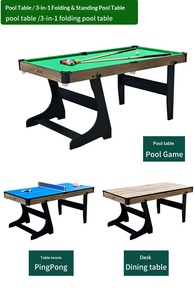 <span class=keywords><strong>Mesa</strong></span> de Billar 3 en 1 Plegable, <span class=keywords><strong>Mesa</strong></span> de Ping Pong, Escritorio, <span class=keywords><strong>Mesa</strong></span> de Billar Portátil - Product Image 2