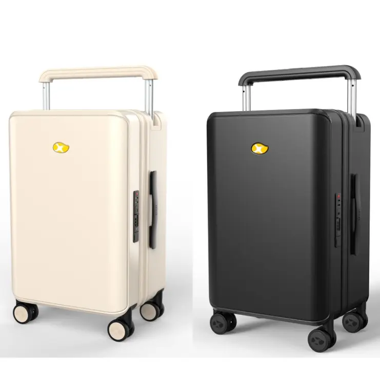 MGB New Designer Hard shell Luggage Custom LOGO PC Wide Trolley Carry on Spinner Caster Silent Universal Wheel Travel Suitcase