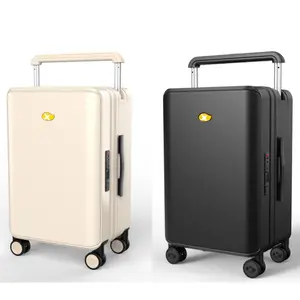 MGB New Designer Hard Shell Luggage Custom LOGO PC Wide Trolley Carry On Spinner Caster Silent Universal Wheel Travel Suitcase