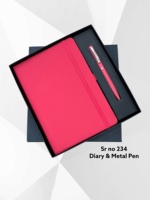 Carnet A5 en PU avec reliure cousue, stylo à bille métallique, ensemble de 100 feuilles, couverture rigide imprimée UV, pour le bureau, les affaires, cadeaux promotionnels