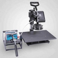 Presse à Chaud Manuelle Numérique 5-en-1 pour Sublimation de Tasses et Casquettes – Idéale pour Petites Entreprises et Projets DIY
