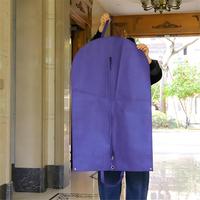 Housse de vêtement de voyage pliable réutilisable en non-tissé avec poignées, personnalisable avec logo, pour vente en gros