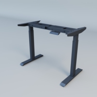 Bureau debout électrique YZ Modern, table assise-debout, blanc, aluminium, ergonomique, hauteur réglable, en promotion