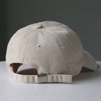 Gorra de Béisbol Unisex de 6 Paneles, de Algodón Lavado, sin Estructura, con Logotipo Personalizado, Color Liso, Estilo Casual Deportivo para Exteriores