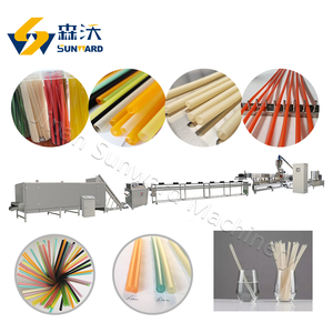 Ligne de production de paille de riz comestible biodégradable colorée végétale naturelle prix d'usine d'équipement de machines - Product Image 1